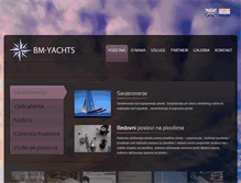 Tablet Screenshot of bm-yachts.com